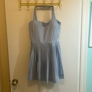 Halara light blue pleated activewear dress
